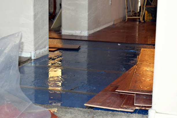 Professional Flood Cleanup technician working in East Nassau, NY